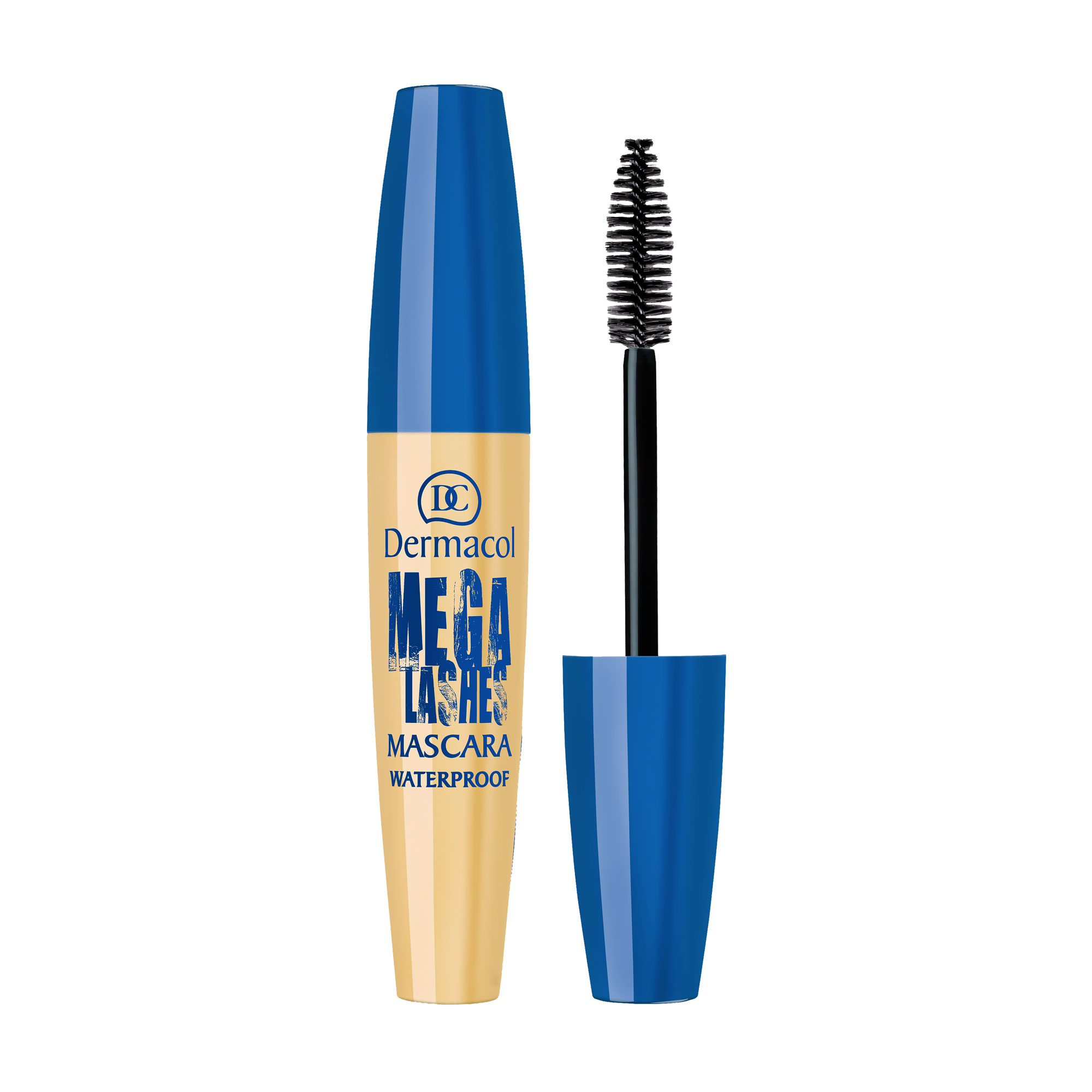 Уцінка! Водостійка туш для вій Dermacol Mega Lashes з панорамним ефектом, чорна, 13 мл
